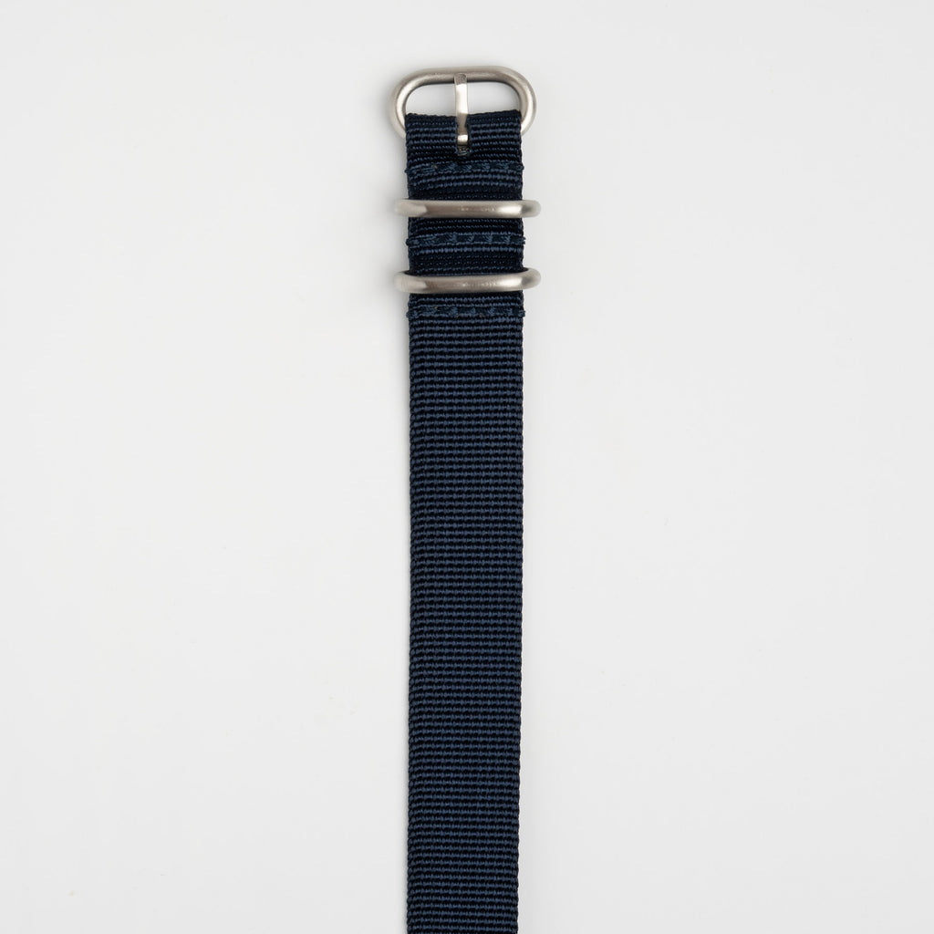 Weaverham Zulu Nylon Blue Watch Strap, alternative view