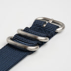 Weaverham Zulu Nylon Blue Watch Strap, alternative view