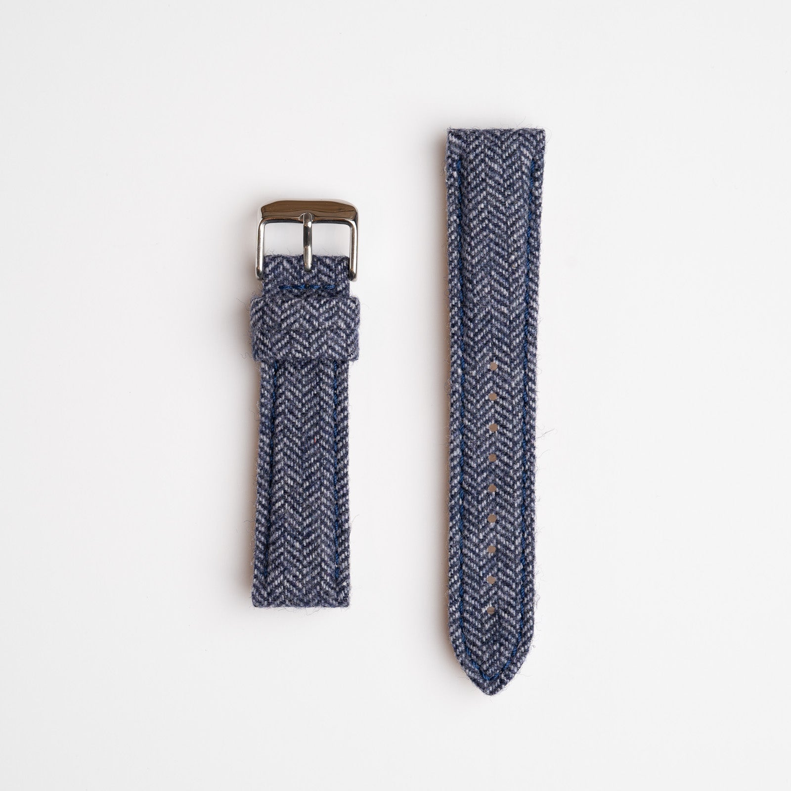 Sandbanks Tweed Blue Watch Strap