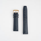 Calf Value Blue Watch Strap, both pieces laid flat