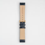 Calf Value Blue Watch Strap, underside showing the lining