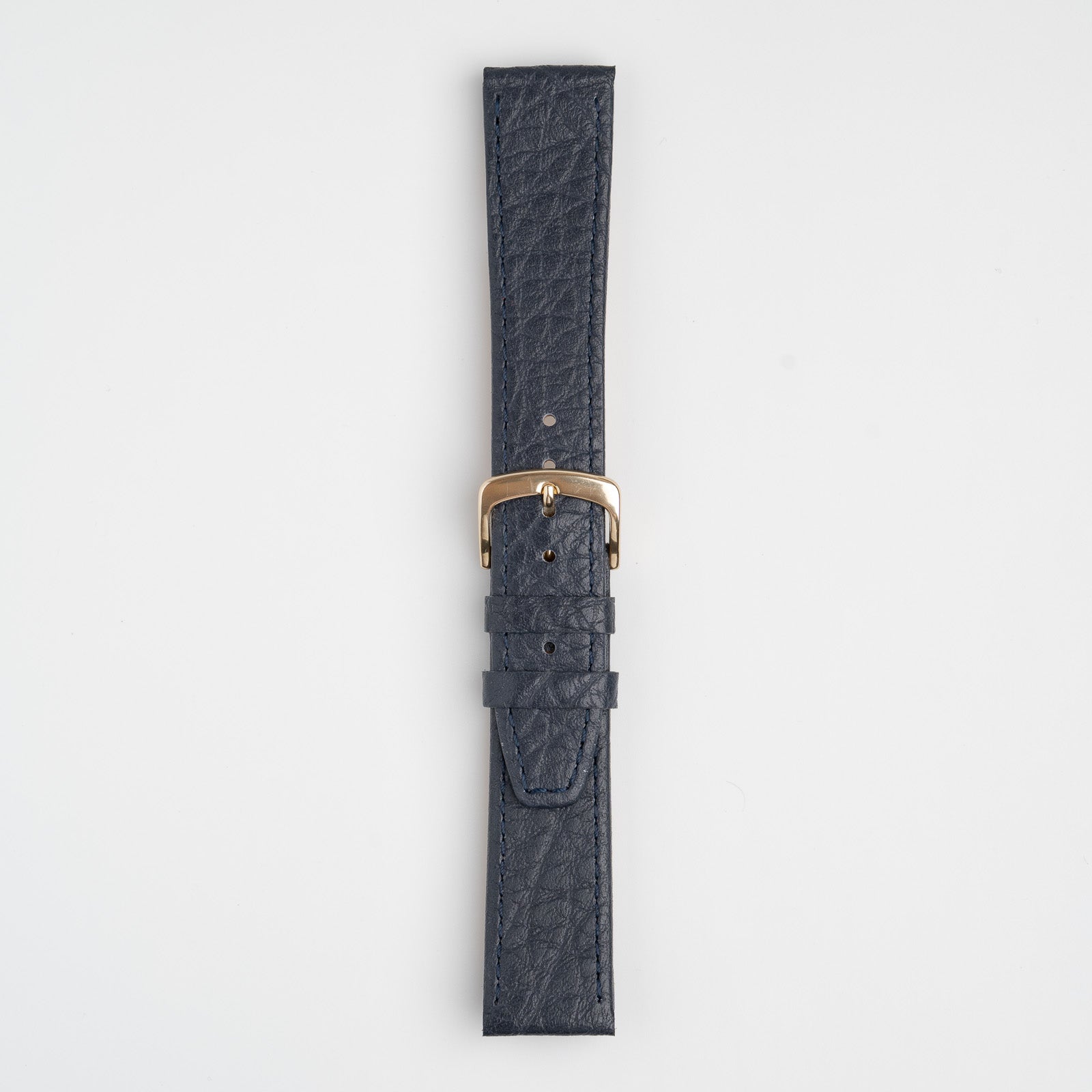 Natural Buffalo Blue Watch Strap