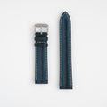 Submerge Double Ridge Blue Watch Strap, both pieces laid flat