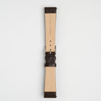 Taper Brown Watch Strap, underside showing the lining