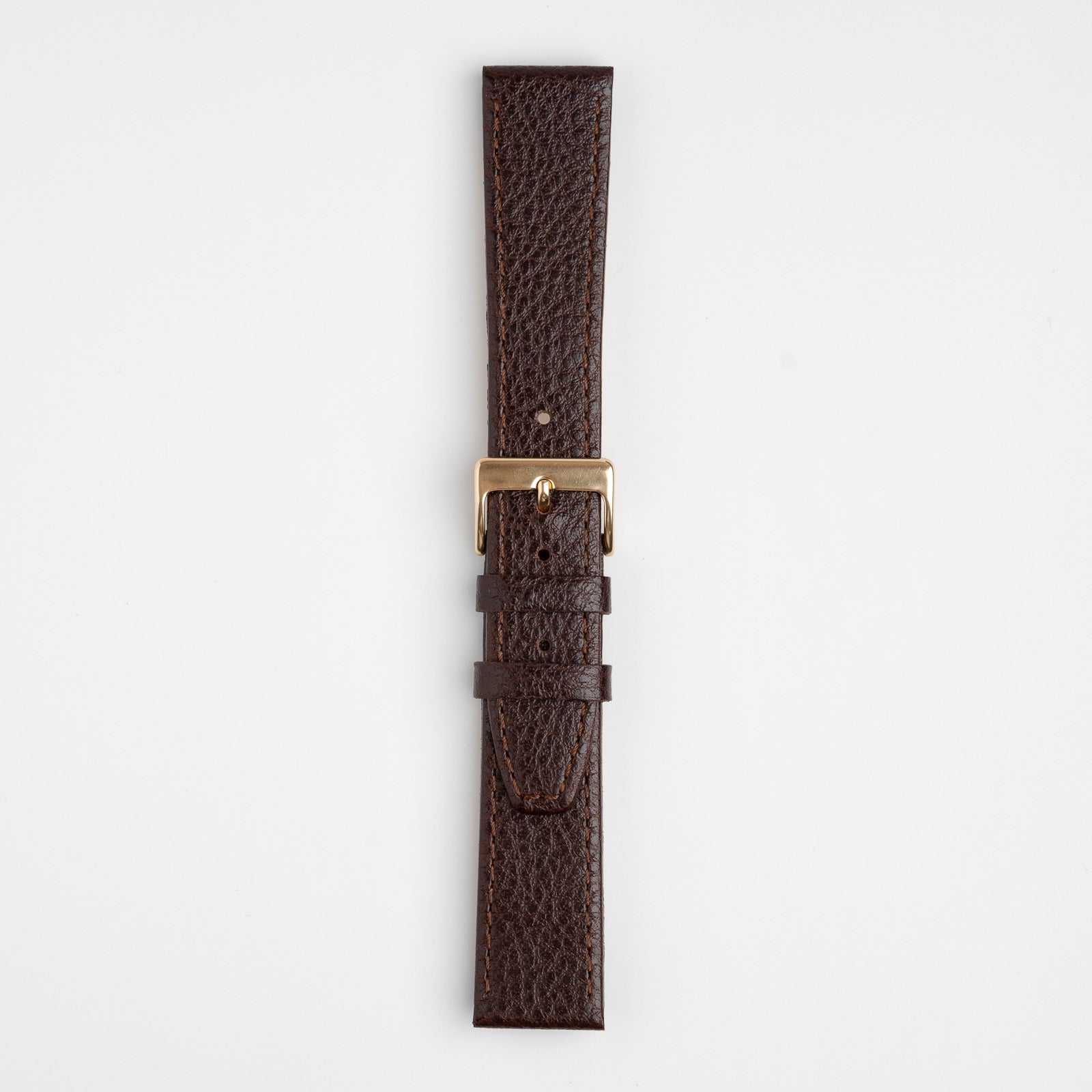Buffalo Stitched Brown Watch Strap