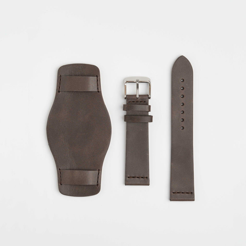 Unique Bund Brown Watch Strap, alternative view