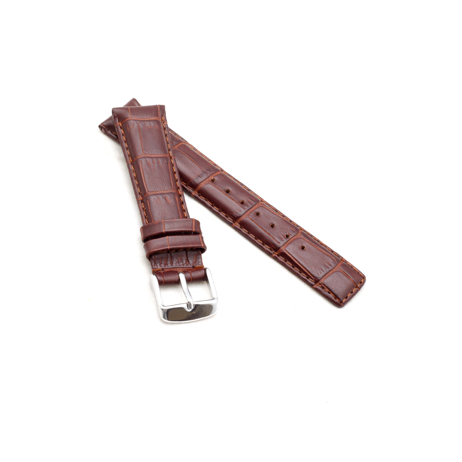 Brown Classic IWC Style Alligator Watch Strap