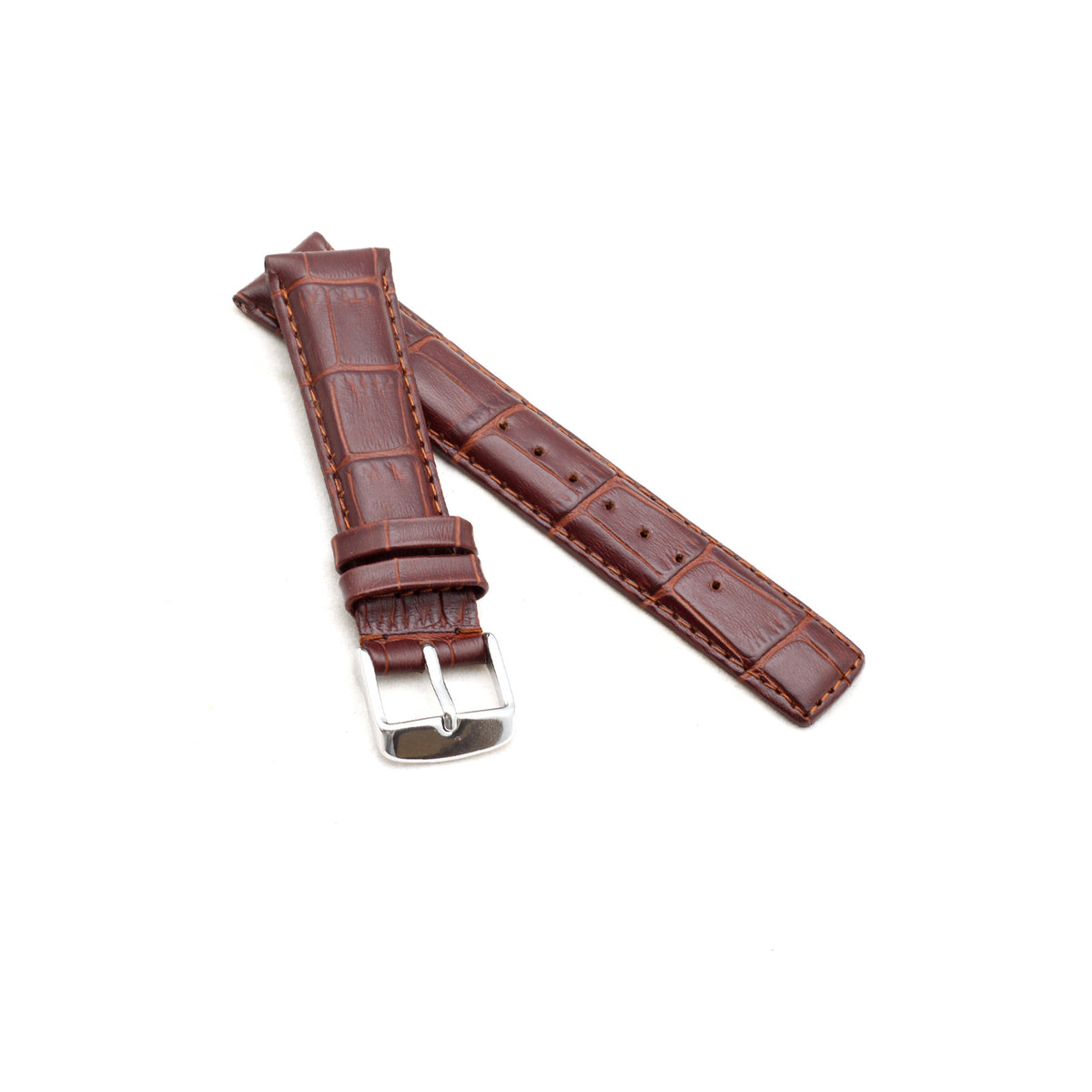 Brown Classic IWC Style Alligator Watch Strap