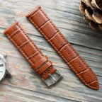 Brown Mayfair Super Quick Release watch strap, product shot, second view