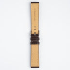 Windsor Bold Dark Brown Watch Strap, underside showing the lining