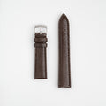 Autentico Lizard Brown Watch Strap, both pieces laid flat