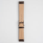 Autentico Lizard Brown Watch Strap, underside showing the lining