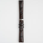 Handmade Alligator Grain Brown Watch Strap