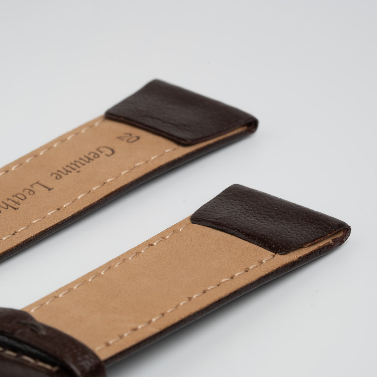 Open Ended Buffalo Brown Watch Strap