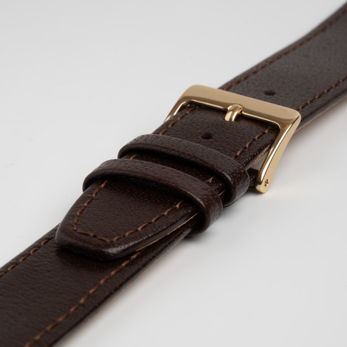 Open Ended Buffalo Brown Watch Strap