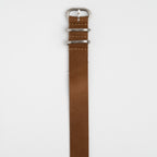 Weaverham Zulu Leather Brown Watch Strap, alternative view