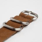 Weaverham Zulu Leather Brown Watch Strap, alternative view