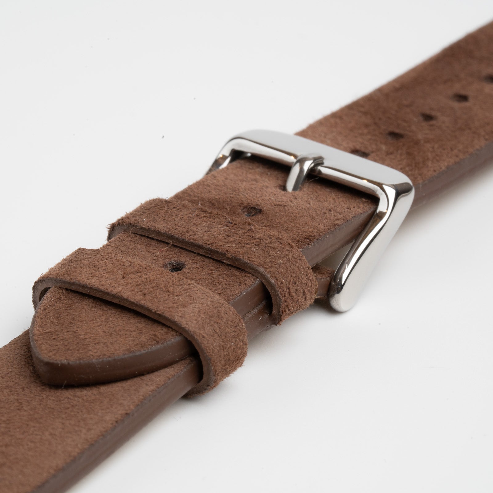 Kensington Napped Suede Brown Watch Strap
