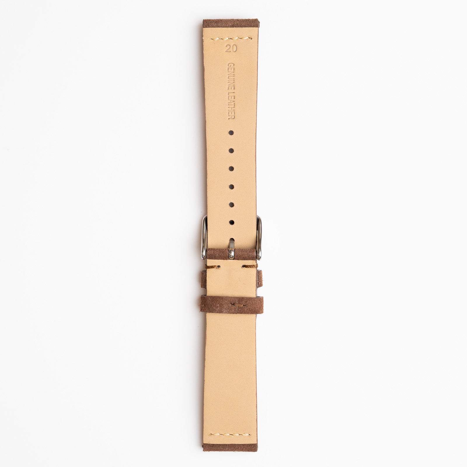 Kensington Napped Suede Brown Watch Strap