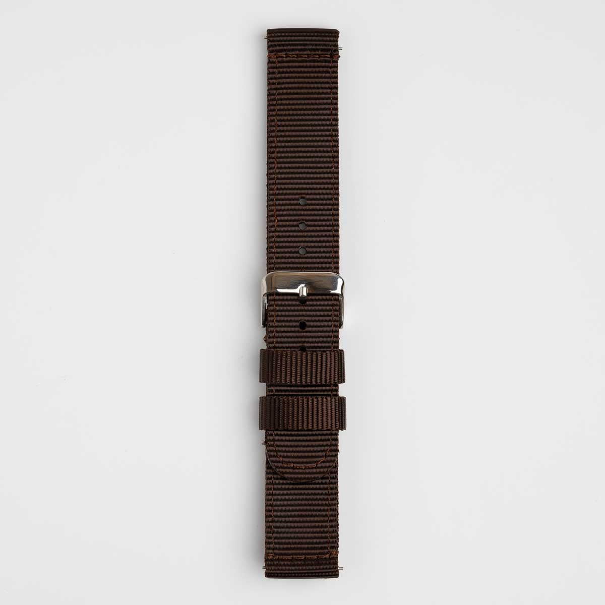 Nylon Quick Release Brown Watch Strap