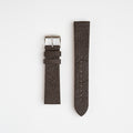 Pineapple Leaf Brown Watch Strap, both pieces laid flat