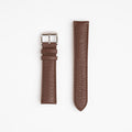 Henley Superior Supple Brown Watch Strap, both pieces laid flat