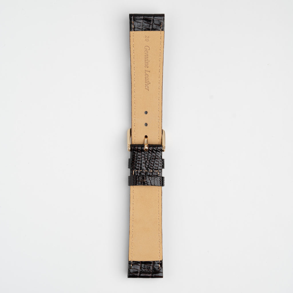 Teju Lizard Brown Watch Strap