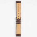 Henley Superior Brown Watch Strap, underside showing the lining