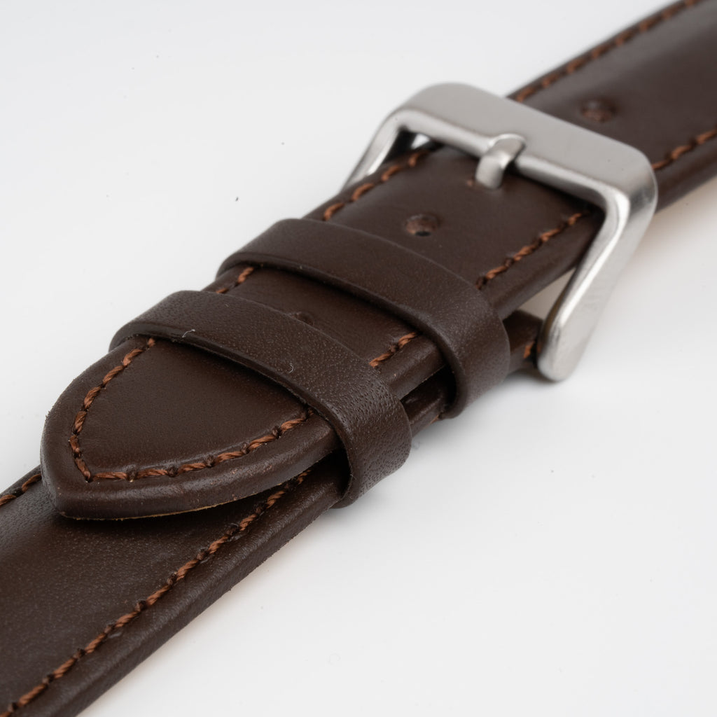 Triangular Padded Brown Watch Strap, alternative view