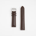 Triangular Padded Brown Watch Strap, both pieces laid flat