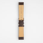 Triangular Padded Brown Watch Strap, underside showing the lining