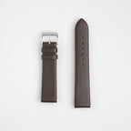 Brown Unstitched Smooth Genuine Leather Watch Strap 6mm, 8mm, 10mm, 12mm, 14mm, 16mm, 18mm, 20mm, 22mm, 24mm, 26mm, 28mm, 30mm