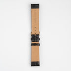 Alligator Value Padded Brown Watch Strap, underside showing the lining