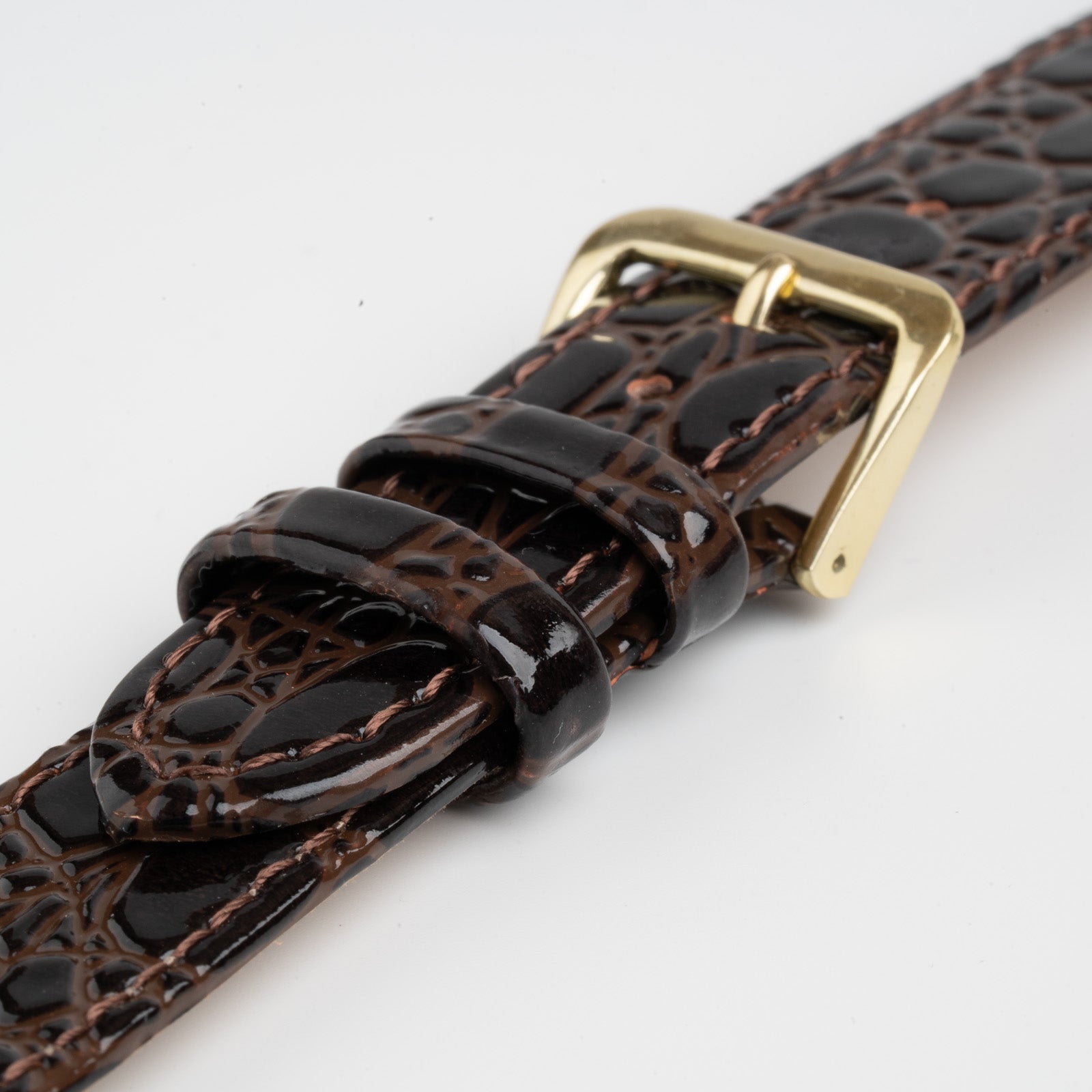 Crocodile Value Brown Watch Strap