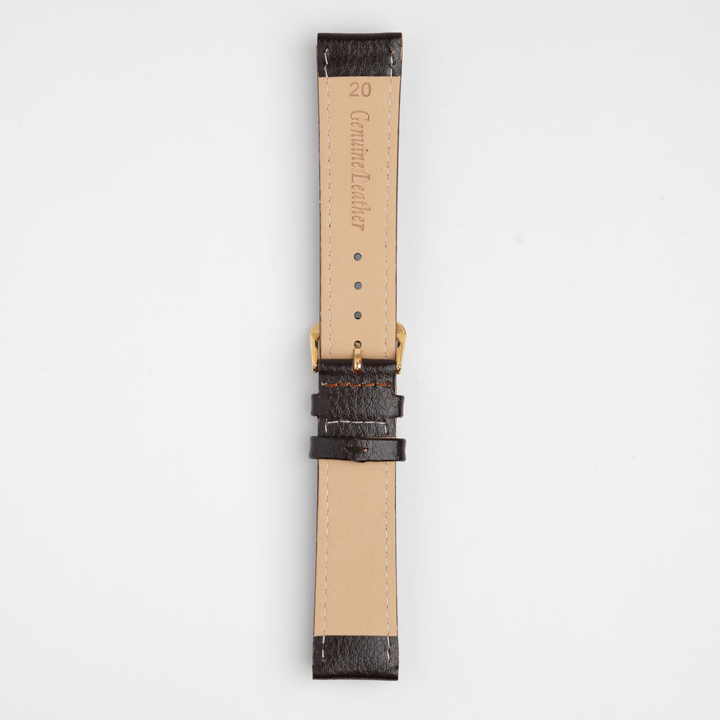 Buffalo Value Padded Brown Watch Strap, underside showing the lining