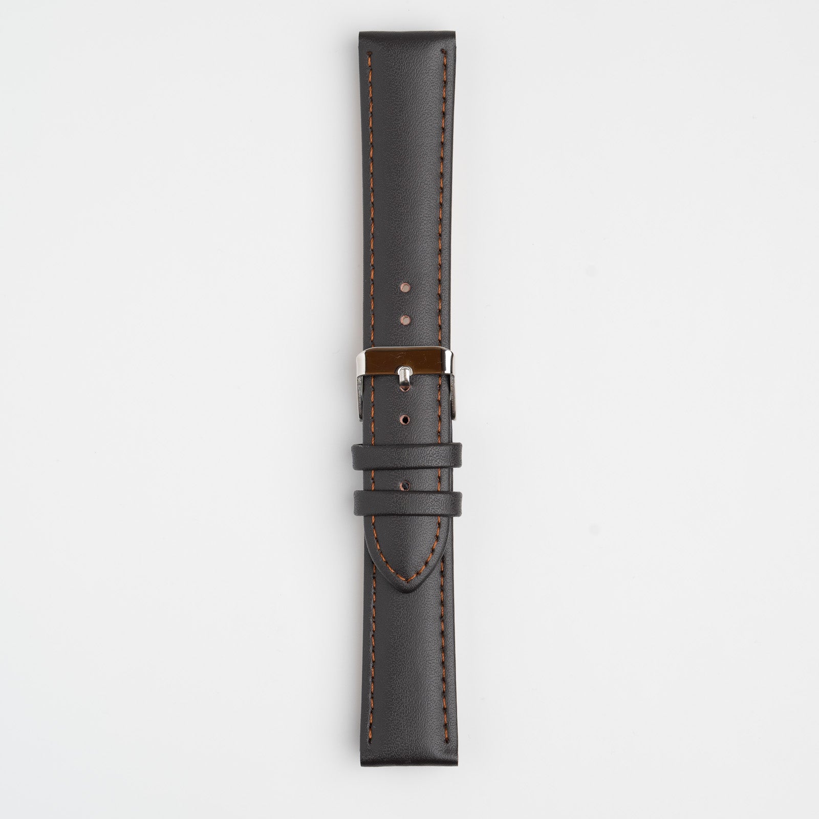 Economy Padded Brown Watch Strap