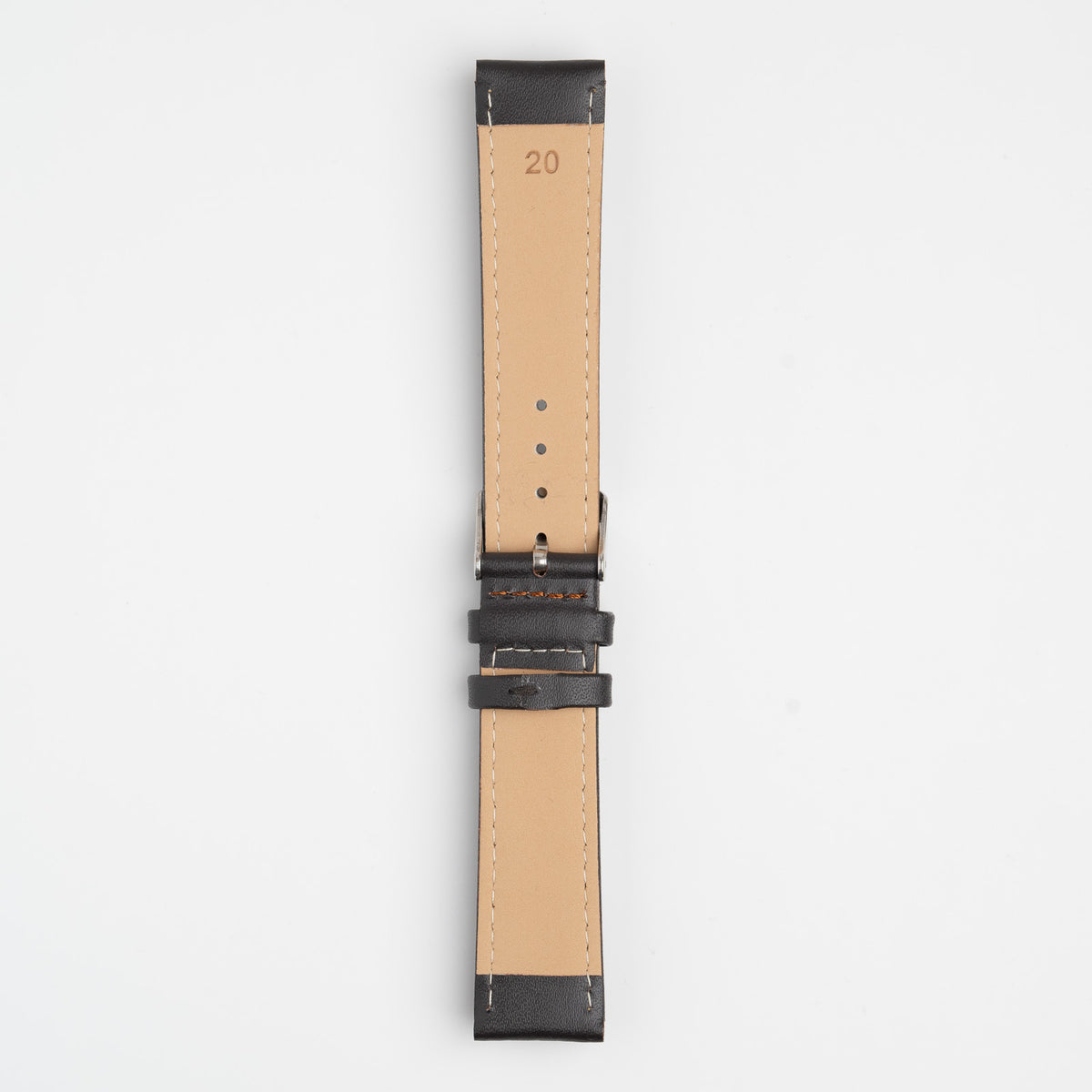 Economy Padded Brown Watch Strap