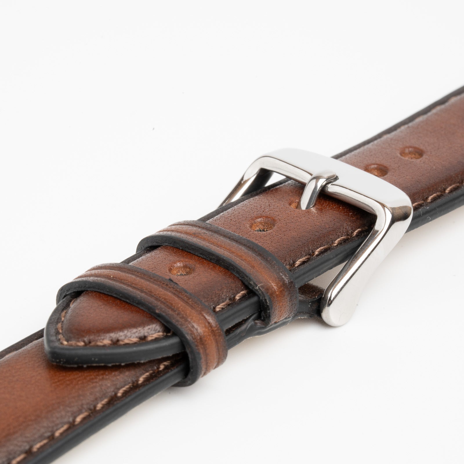 Vintage Smooth Brown Watch Strap