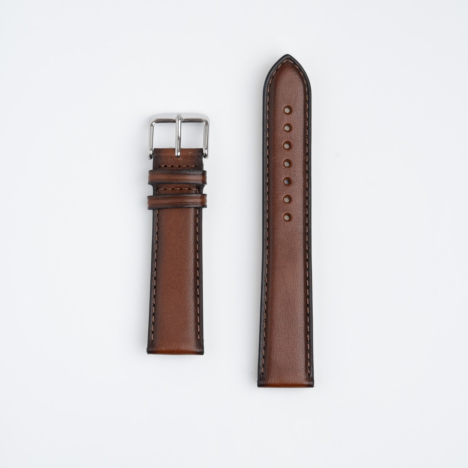 Vintage Smooth Brown Watch Strap