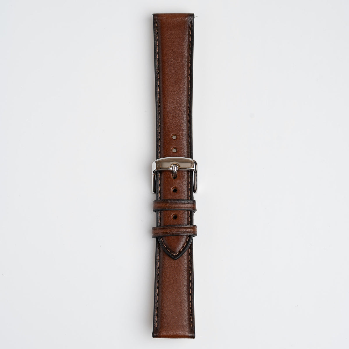 Vintage Smooth Brown Watch Strap