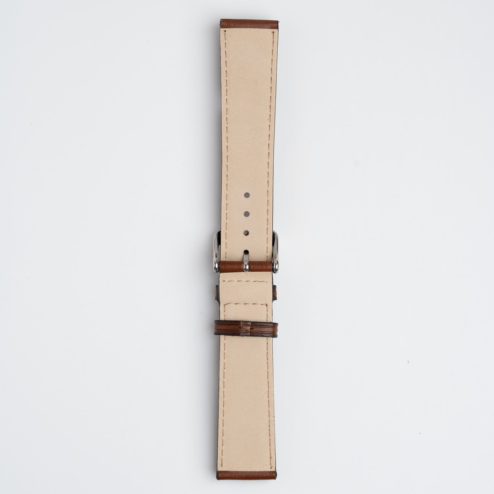 Vintage Smooth Brown Watch Strap