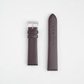 Windsor Smooth Burgundy Watch Strap, both pieces laid flat