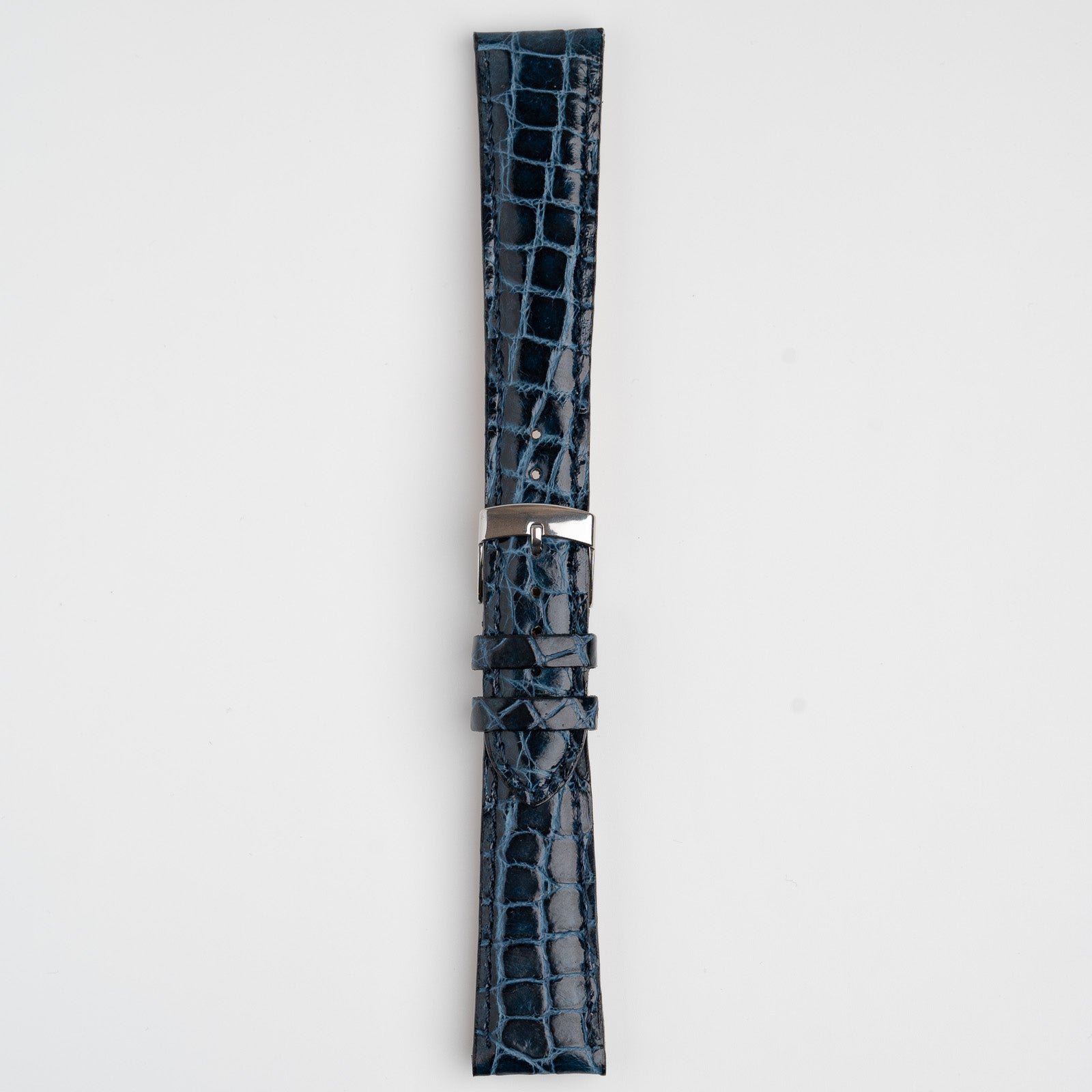 Autentico Crocodile Dark Blue Watch Strap