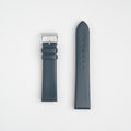Windsor Smooth Dark Blue Watch Strap, both pieces laid flat