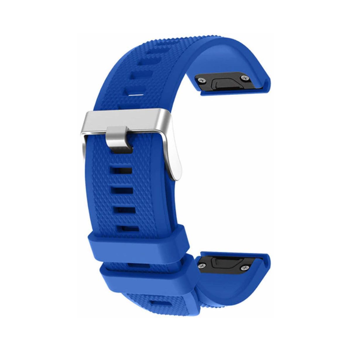 Blue silicone QuickFit strap for 22mm Garmin watches