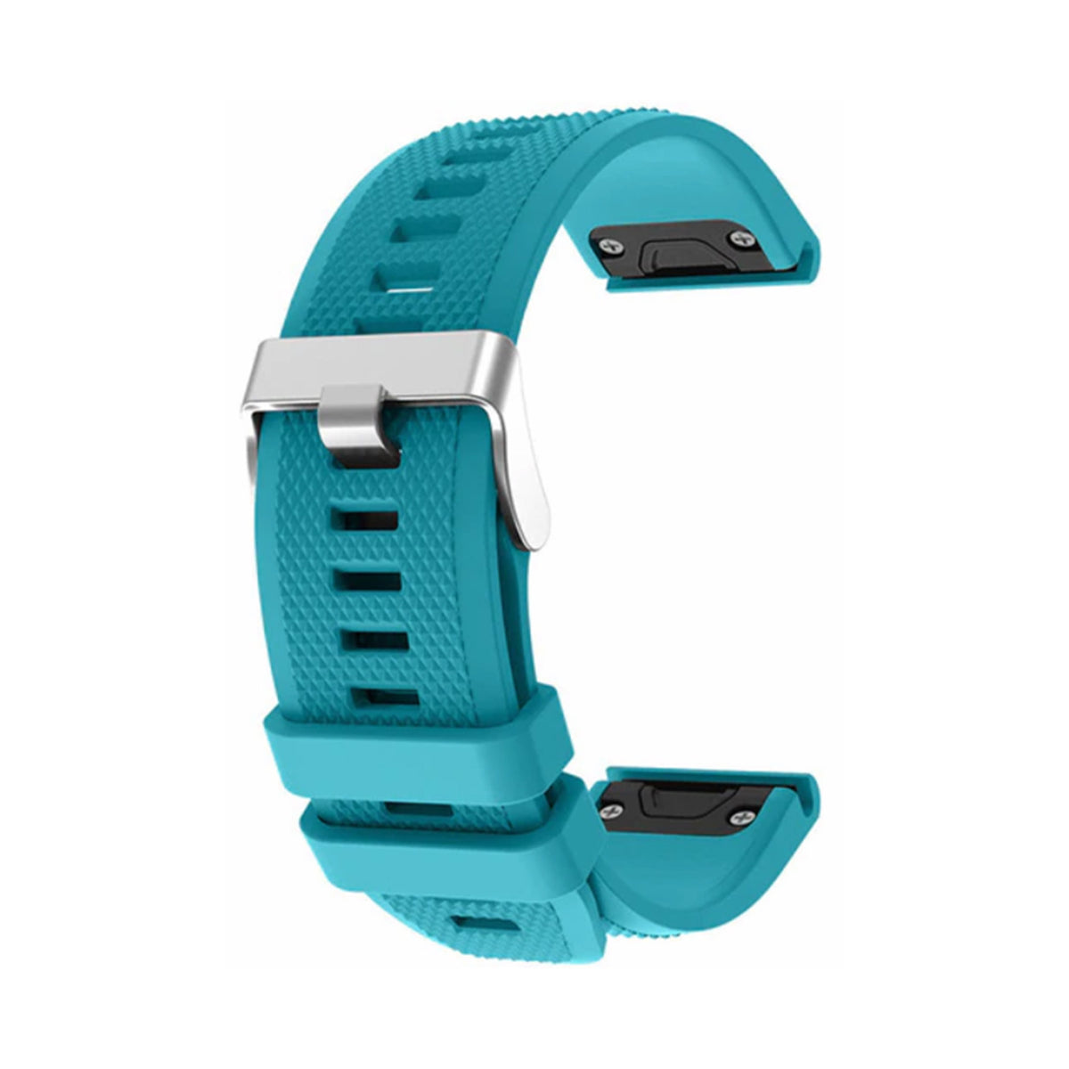 Light Blue silicone QuickFit strap for 22mm Garmin watches