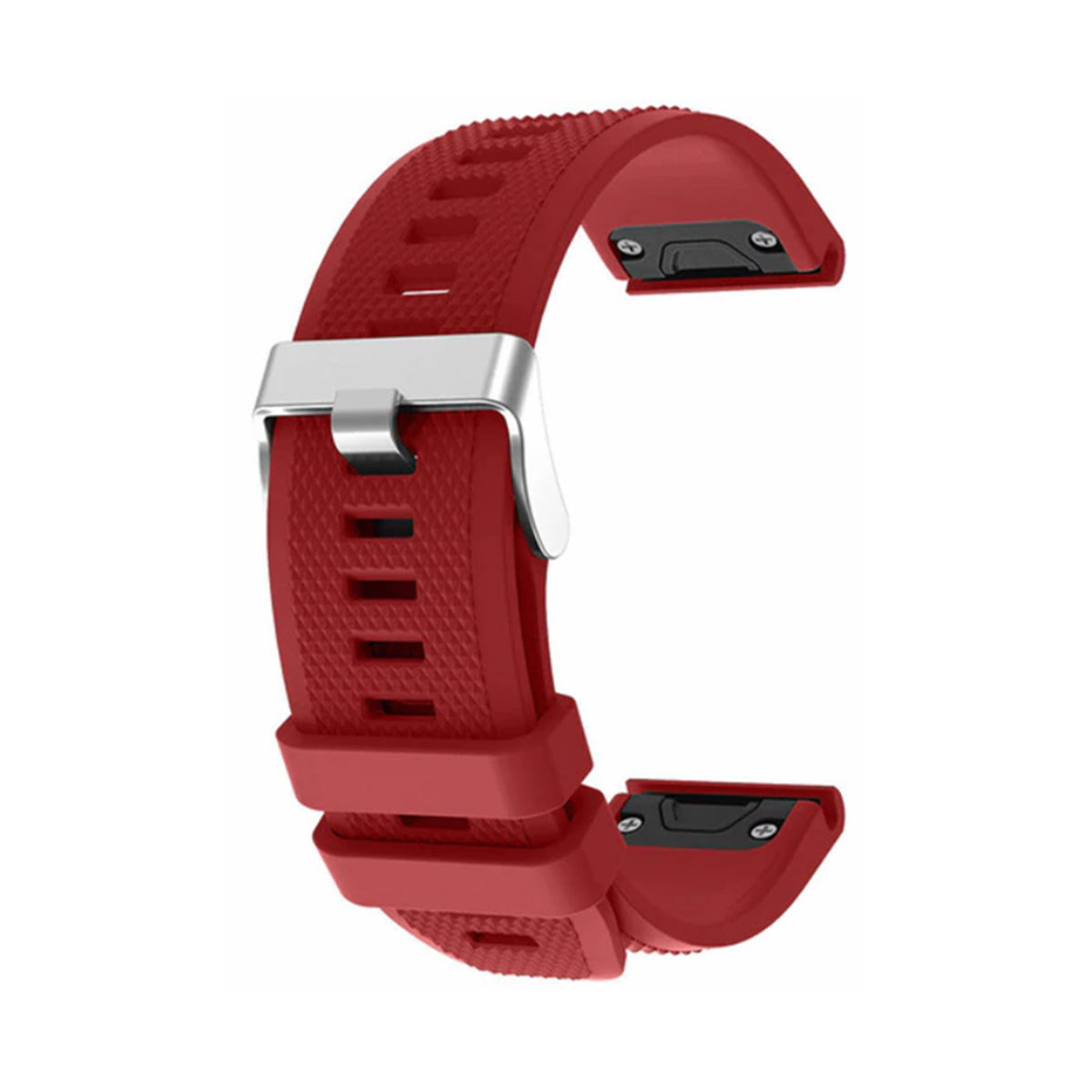 Red silicone QuickFit strap for 22mm Garmin watches
