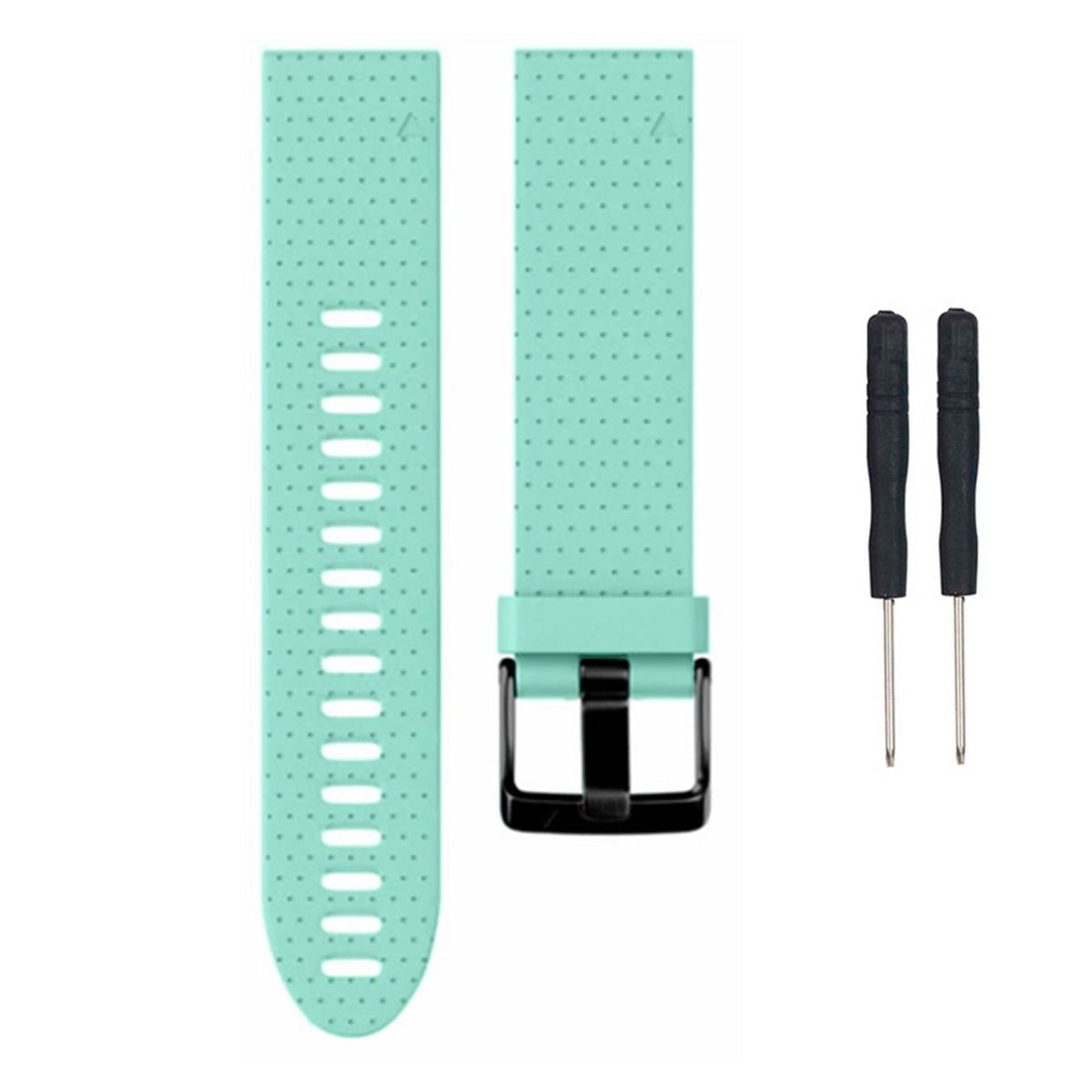 Mint silicone replacement strap for the Garmin Fenix 5S