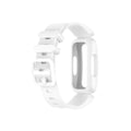 White Strap with Case for Fitbit Inspire 2