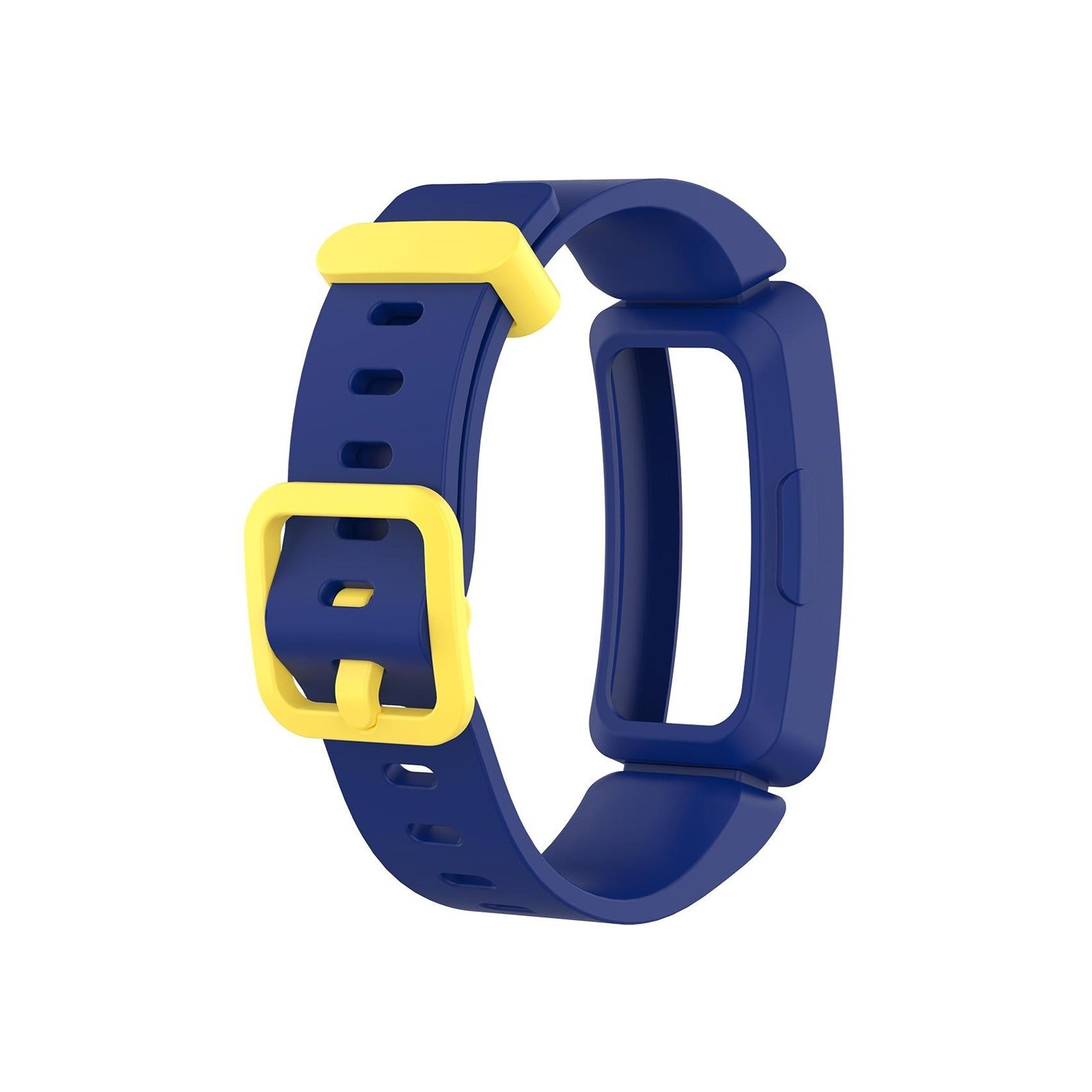 Fitbit Inspire Case Style Navy & Yellow Watch Strap